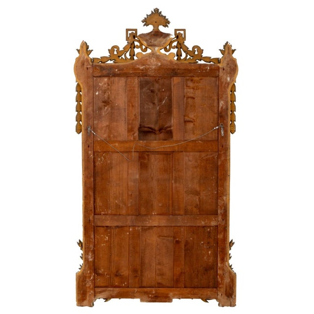 Late 19th Century Louis XVI Style Giltwood Overmantel Mirror For Sale - Image 5 of 5