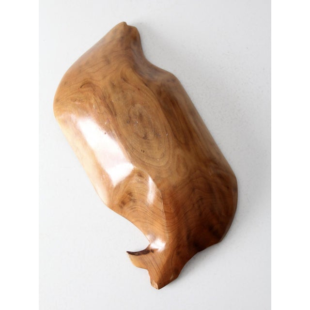 Vintage Hand Carved Wood Bowl For Sale - Image 11 of 12