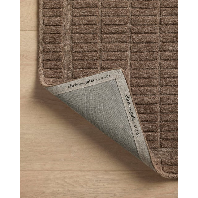 Chris Loves Julia x Loloi Bradley Cocoa / Cocoa 9'-3" x 13' Area Rug For Sale In Dallas - Image 6 of 6