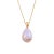 Faberge Egg Pendant Necklace 18 Karat Rose Gold Lilac Purple Fine Jewellery Chain For Sale - Image 4 of 4