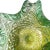 Barovier & Toso Vintage Barovier Toso Murano Green Bubbles Gold Flecks Italian Art Glass Flower Star Shape Bowl For Sale - Image 4 of 9