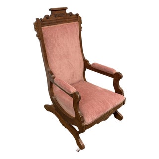 Victorian Platform Rocking Chairs, Vintage For Sale