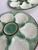 White and Green Oyster Plates, France, 1920s, Set of 4 For Sale - Image 9 of 13