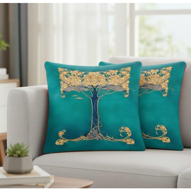 Exquisite Luxury Arts & Crafts Sofa Cushions/ Pillows Cushion Cover With Insert For Sale - Image 4 of 5