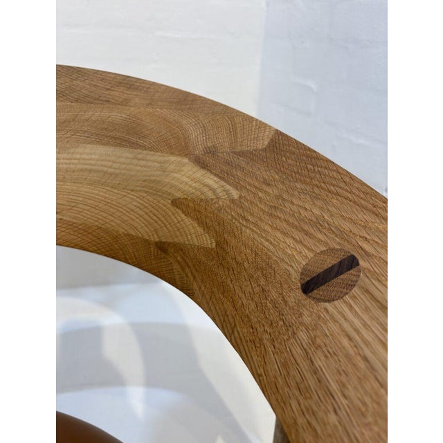 reGeneration Contemporary Hand Crafted Oak Lounge Chair For Sale - Image 4 of 4