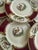 Burgundy 1930s Myott Staffordshire Chelsea Bird Salad Plates Burgundy Gold English China - Set of Eight (8) 7 7/8” For Sale - Image 8 of 11