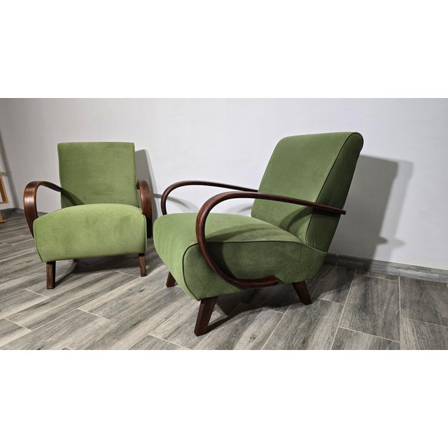 Set of Lounge Chairs by Jindrich Halabala, 1940s For Sale - Image 14 of 14