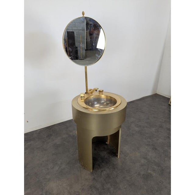 Gold Plated Dressing Table Set, 1970s, Set of 3 For Sale - Image 9 of 18