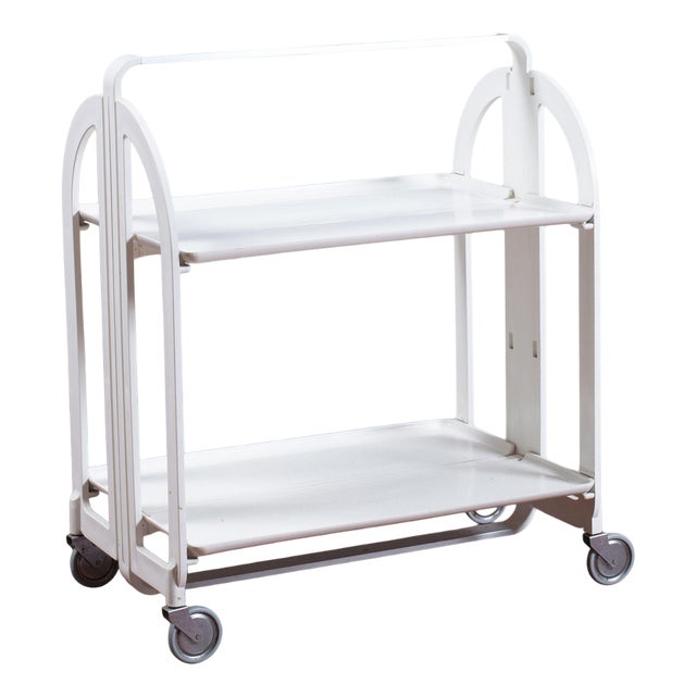 Vintage Food Trolley from Guzzini For Sale