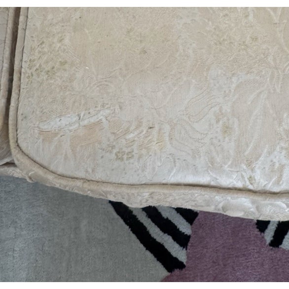 Vintage French Louis XV–Style Carved Sofa Carved Solid Wood Frame For Sale - Image 4 of 9