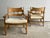 Vintage Danish Razorblade Oak Lounge Chairs by Henning Kjærnulf, 1960s, Set of 2 For Sale - Image 11 of 12