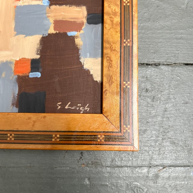Abstract Contemporary Original Abstract Painting by Stephen Heigh “Land Formation” For Sale - Image 3 of 4