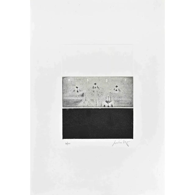 Cesare Peverelli, Composition, Etching, 1973 For Sale - Image 4 of 4