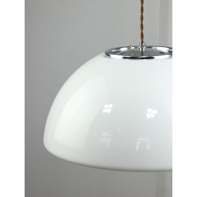 Space Age White Pendant by Luigi Massoni for Guzzini, 1960s For Sale - Image 6 of 12
