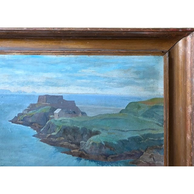Antique Oil Painting - Mere El Kebir - The Fort and the Bay of Santa Cruz, Algeria, Signed For Sale In New York - Image 6 of 8