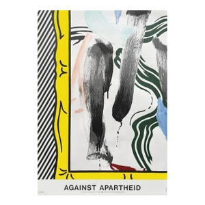 1983 Roy Lichtenstein Against Apartheid Poster