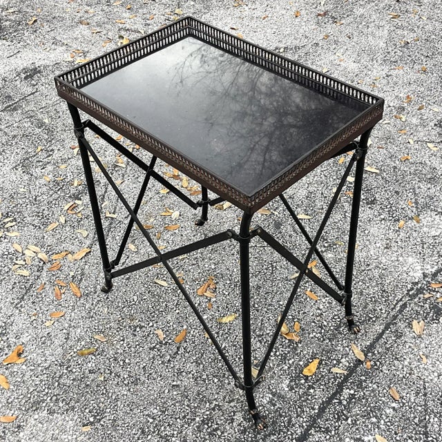 Late 20th Century Vintage Regency Gallery Table For Sale - Image 5 of 12
