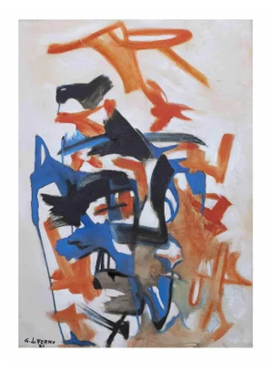 Giorgio Lo Fermo, Abstract Expression, Original Oil on Canvas, 2021