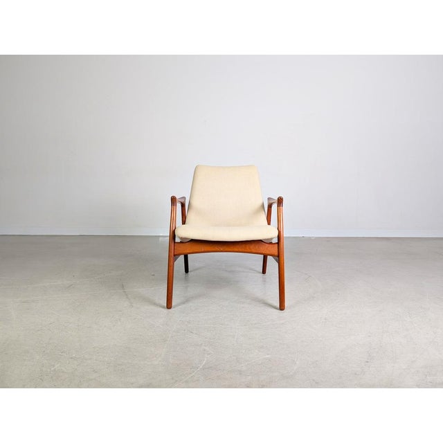 Mid-Century Modern Teak Easy Armchair by Arne Hovmand-Olsen for Mogens Kold For Sale - Image 3 of 10