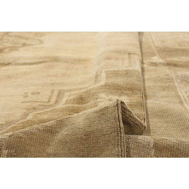 Vintage Turkish Oushak Rug - 06'06 X 10'11 For Sale In Dallas - Image 6 of 10