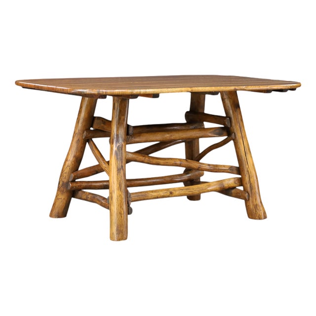 Rustic Sculptural Wooden Dining Table with Organic Branch Base, 1950s For Sale