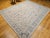 Vintage Turkish Oushak Room Size Rug, Hand-Knotted Wool, Ivory, Blue, 8' x 10' For Sale In Chicago - Image 6 of 16
