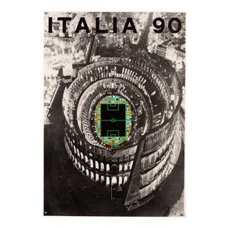 FIFA World Cup Italia 90 Poster by Alberto Burri, 1990 For Sale