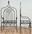 Mid 20th Century Vintage Substantial Wrought Iron Throne Chairs, a Pair For Sale - Image 5 of 15