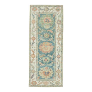 Turkish Oushak Runner Rug 2'4" x 5'8" #17449 For Sale