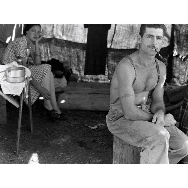 Lumberjack (1939) silver gelatin fibre print - oversized (photo by dorothea lange/alamy) an unemployed lumberjack with his...