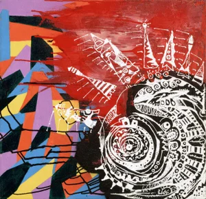 Nick O'Connor Modern Abstract Geometric Composition 2002