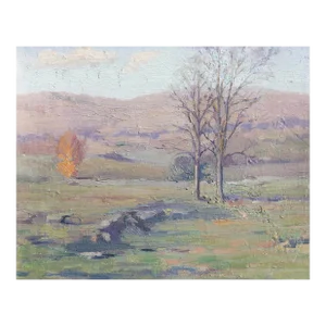 American Impressionist Landscape Painting Old Lyme School Early 20th Century
