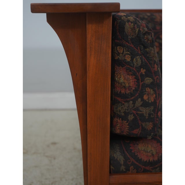 Brown Stickley Arts & Crafts Cherry Mission Style Sofa For Sale - Image 8 of 18