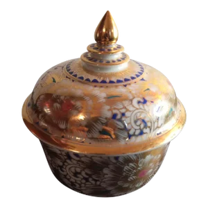 1960s Oriental Porcelain Cloisonne Miniature Cachepot