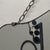 Art Deco Beveled Wall Mirror Chain Hung Foxed Glass Silver Crest 22 Inch For Sale - Image 9 of 11