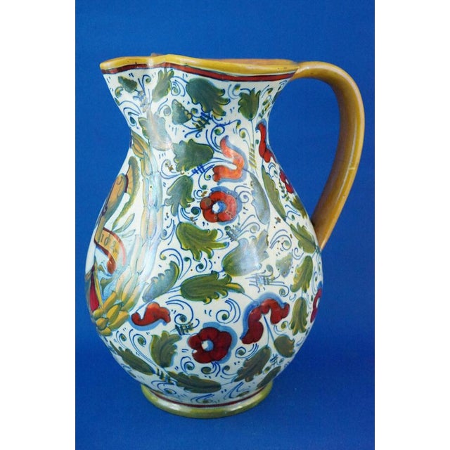 Neo-Renaissance Ceramic Jug Vase by Gualdo Tadino for Icap, Italy, 1920s For Sale - Image 3 of 18