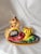 Gothic Vintage Mid-Century Modern, 1950s Italian Majolica Griffin Chambersticks, Hand-Painted Ceramic Pair For Sale - Image 3 of 16