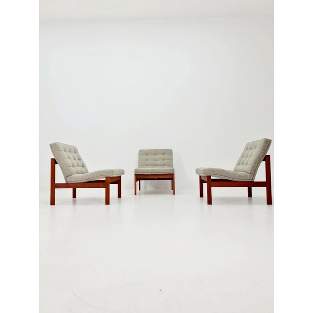 Mid-Century Danish Teak Lounge Chairs by Ole Gjerlov Knudsen and Torben Lind for France and Son, 1960s For Sale - Image 3 of 18