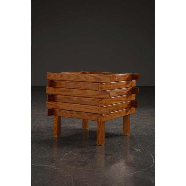 Dutch Wood Planter, 1960s For Sale - Image 3 of 13