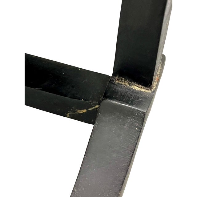 Antique English Folk Art Geometric Cocktail Tray Table For Sale - Image 13 of 18