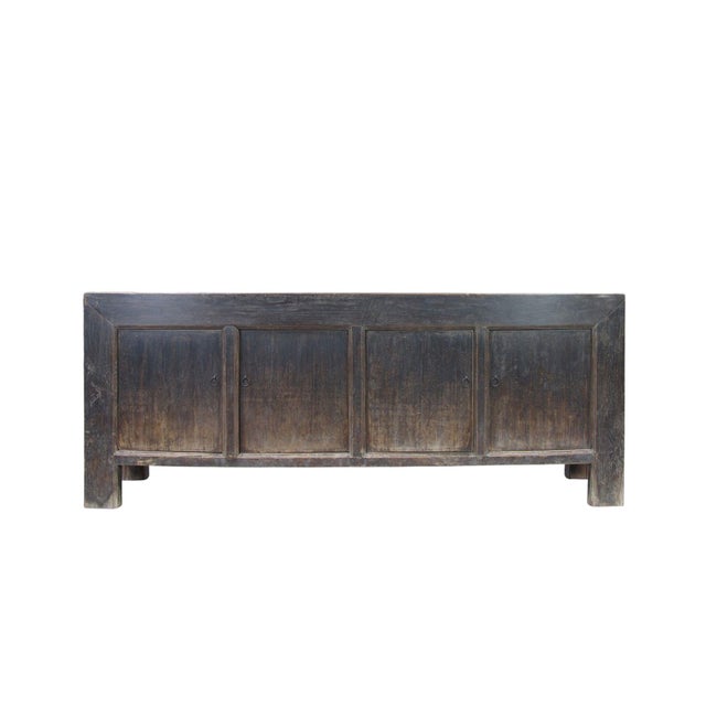 Vintage Hand Made Reclaimed Elm Sideboard Cabinet 32 For Sale - Image 12 of 12