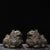 Pair of Gilt Bronze Figures of Mythical Beasts (Pixiu) For Sale In Los Angeles - Image 6 of 9