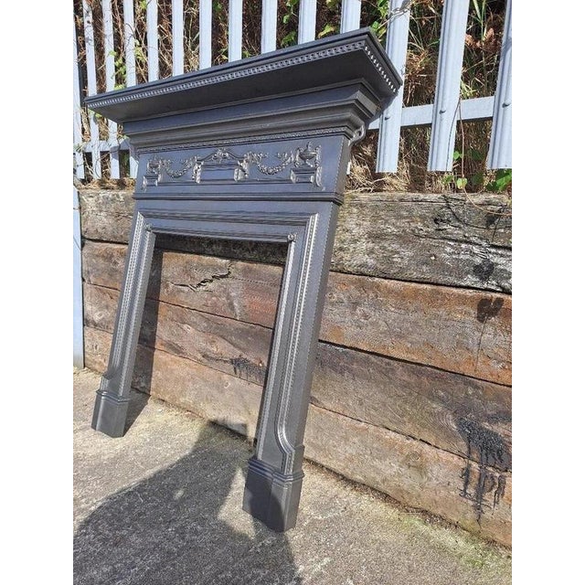 Victorian Cast Iron Fireplace Surround, 1896 For Sale - Image 13 of 18