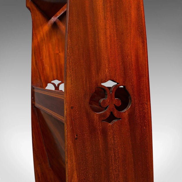 1910s Antique Edwardian English Arts & Crafts Book Stand For Sale - Image 11 of 13