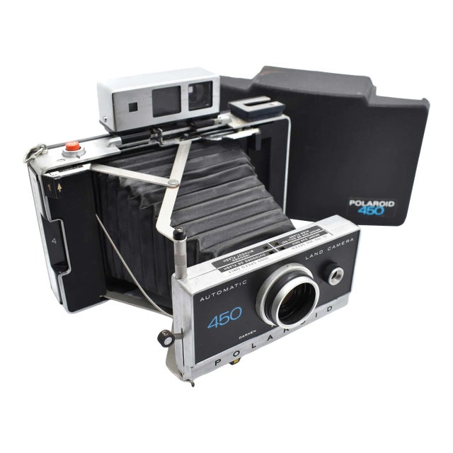 Mid-Century Polaroid Automatic Land Pack-Film Model 450 Camera With Clamshell Cover For Sale