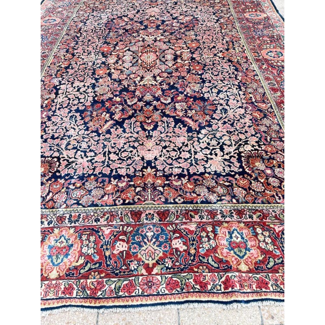 Early 20th Century Antique Persian Sarouk Carpet Wedding Rug For Sale In Chicago - Image 6 of 12