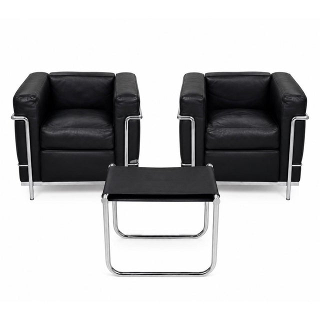 Animal Skin LC2 Sessel by Le Corbusier for Cassina, 2000s, Set of 2 For Sale - Image 7 of 7