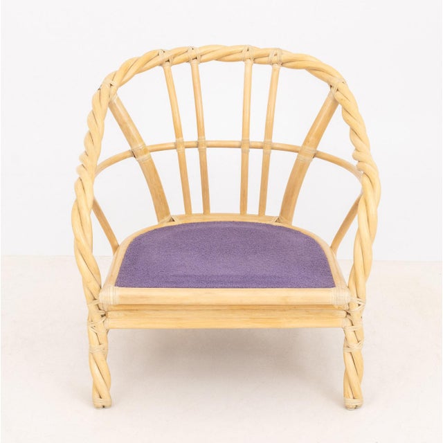 McGuire Twisted Rattan Armchairs, Pair For Sale - Image 9 of 10