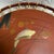 A gorgeous hand painted fish Japanese Lacquerware round tray, decorated on the edge with beautiful mother of Pearl...