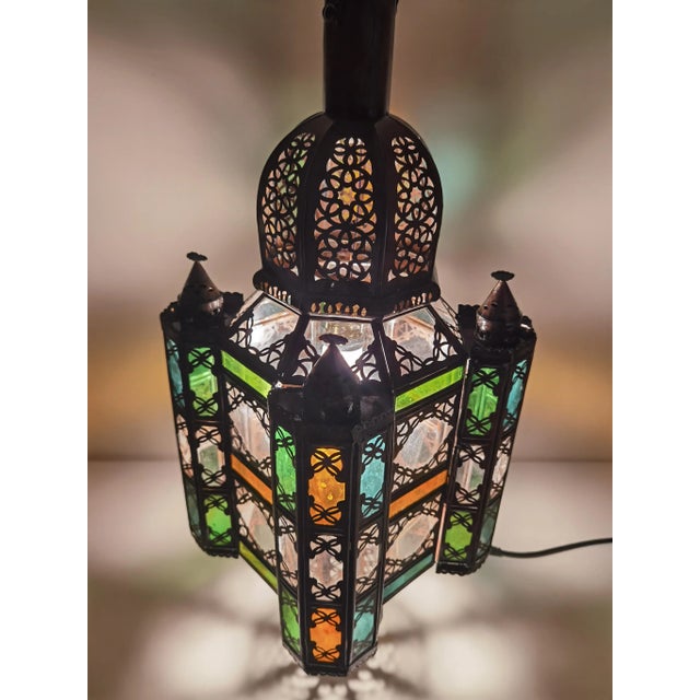 Early 21st Century Handmade Glass and Metal Ceiling For Sale - Image 4 of 7